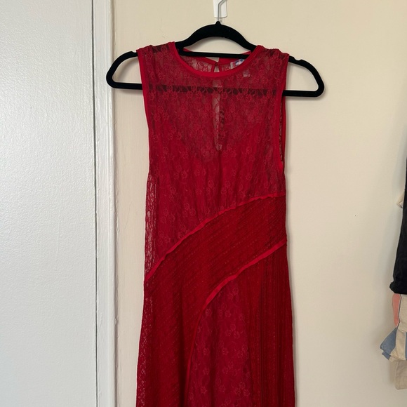 UO Maxine Knit Lace Midi Dress - Picture 4 of 8